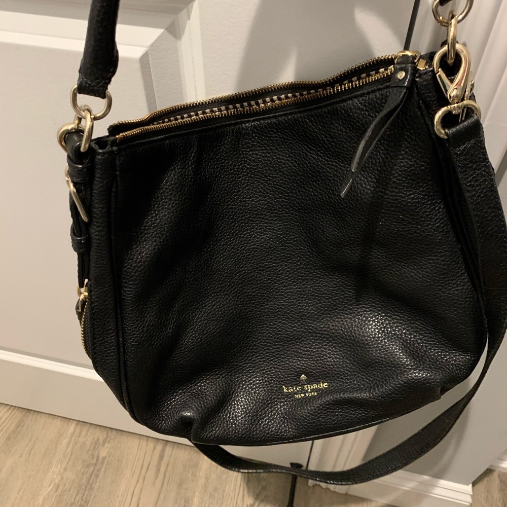 Kate spade pre loved black crossbody purse